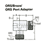 ORS-Braze-ORS Port Adapter